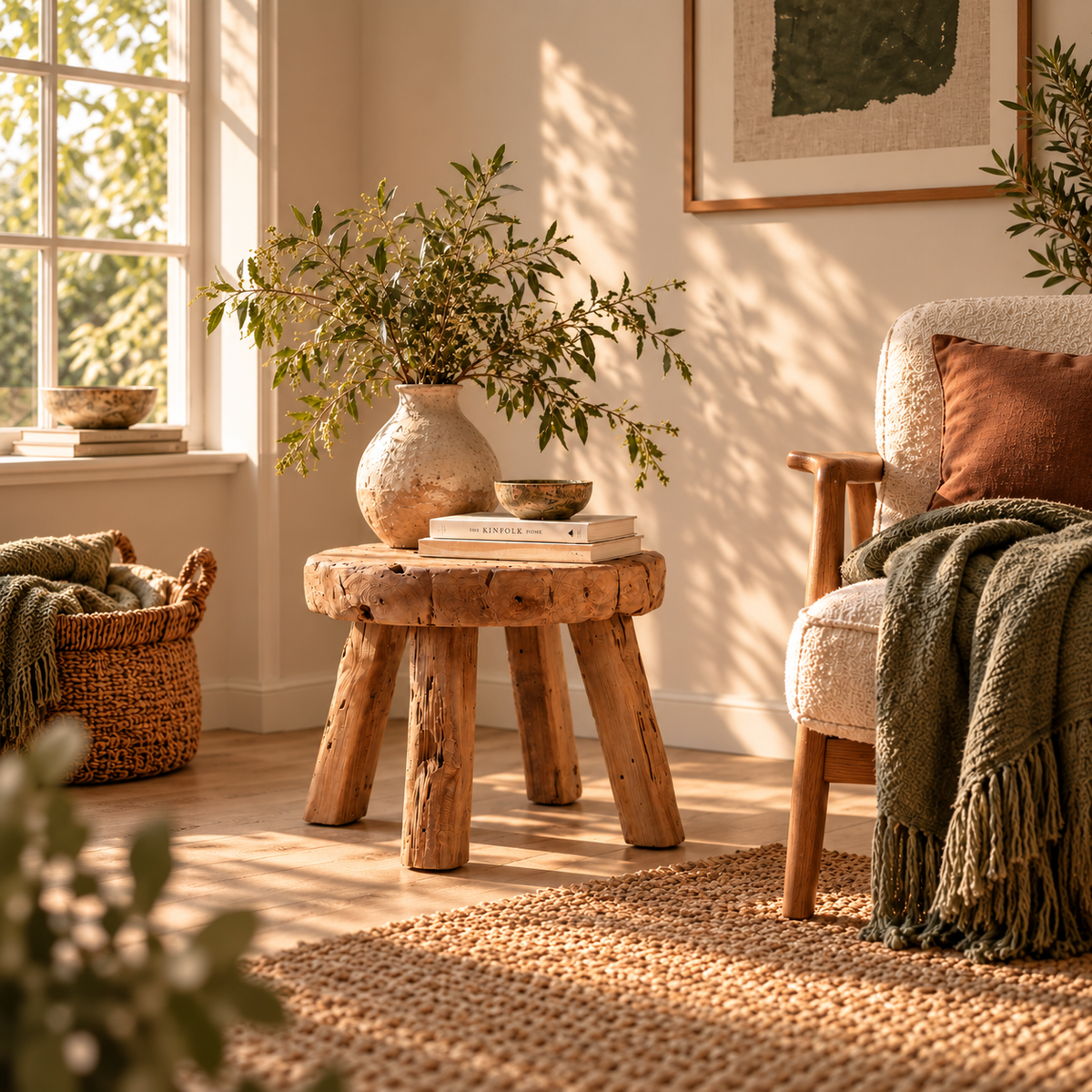Maro sidebord – rustikt teak