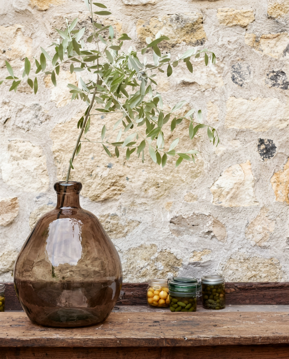 Bolai vase – beige genbrugsglas