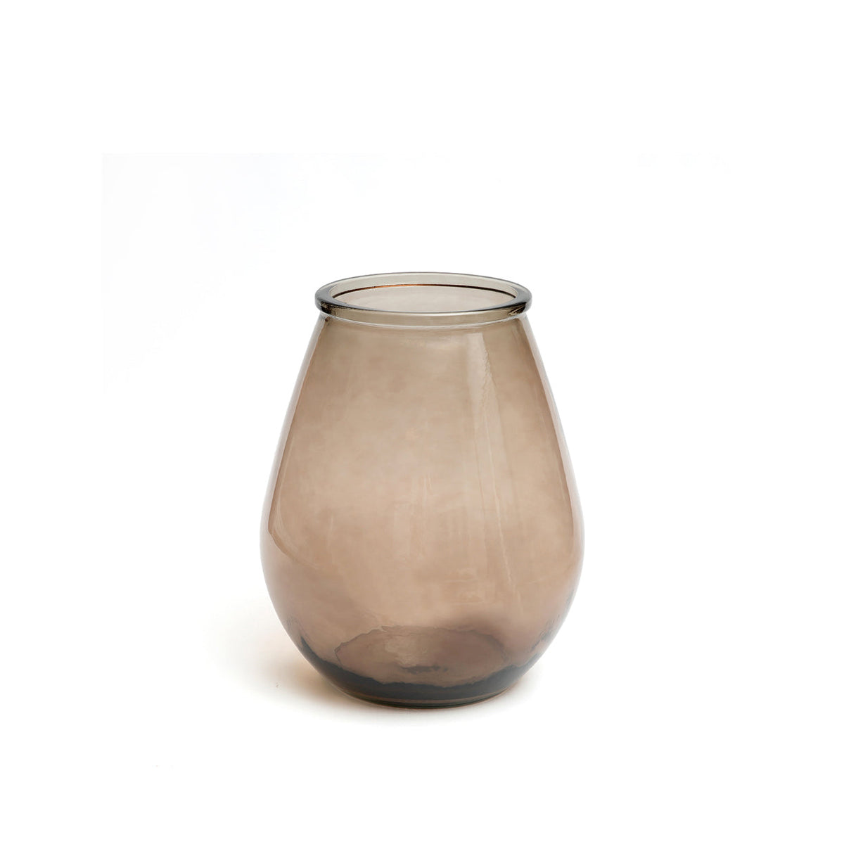 Qiezi vase – beige genbrugsglas