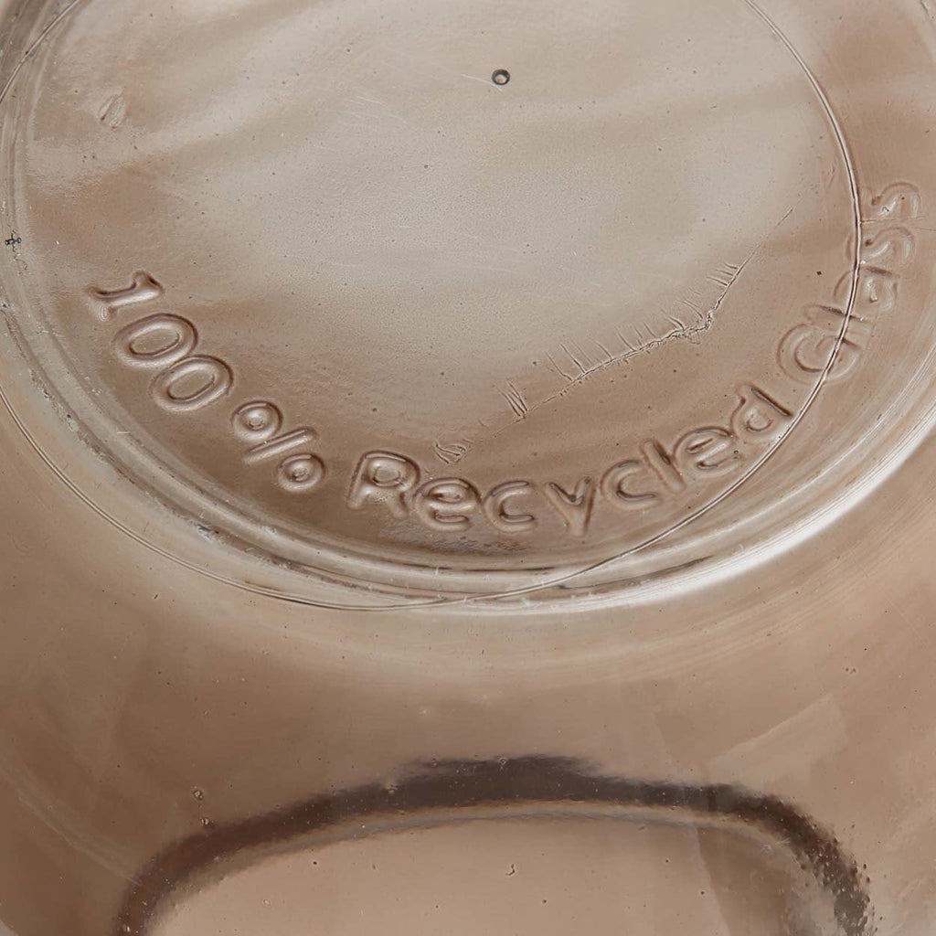 Qiezi vase – beige genbrugsglas