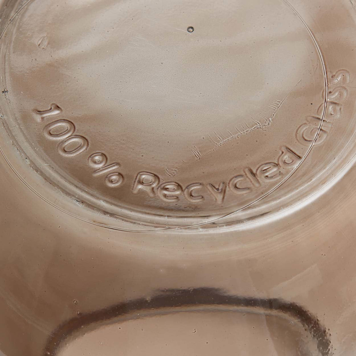 Qiezi vase – beige genbrugsglas