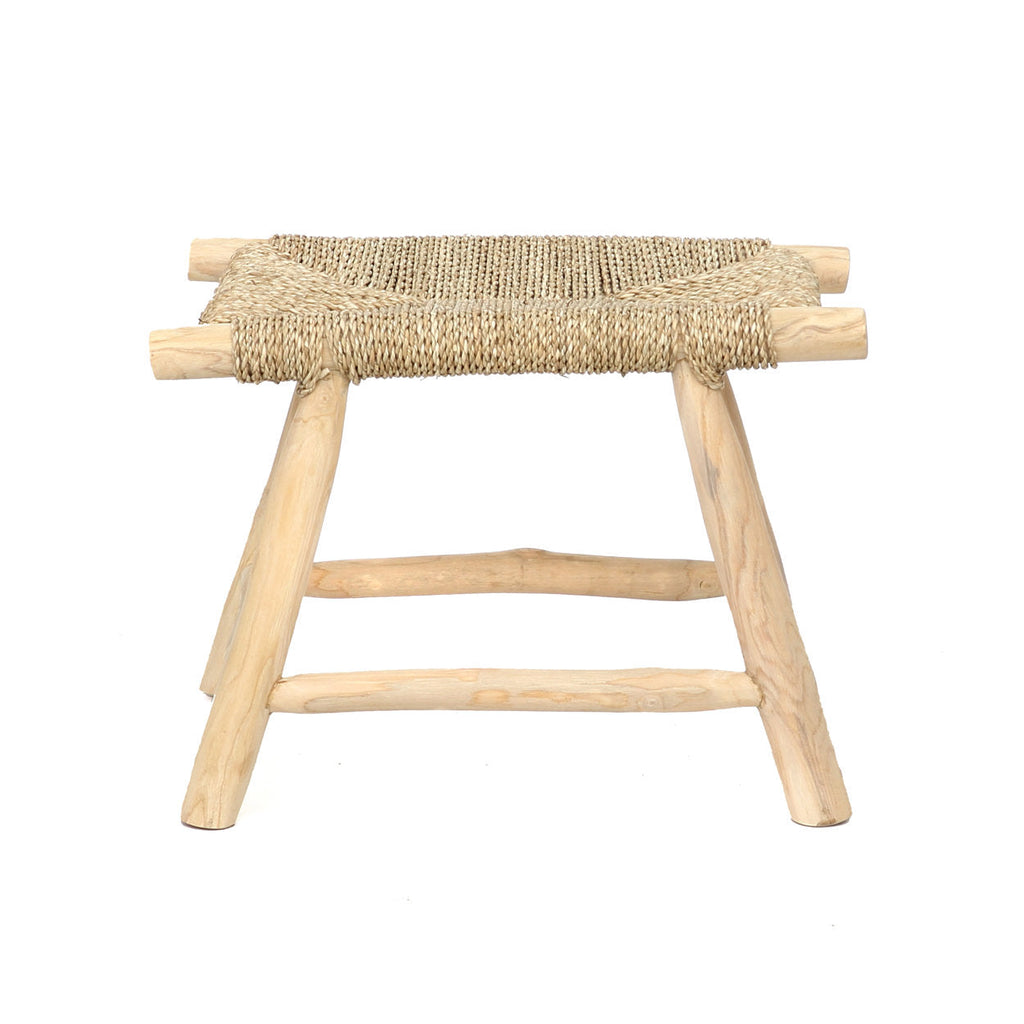 Porto skammel – teak & søgræs