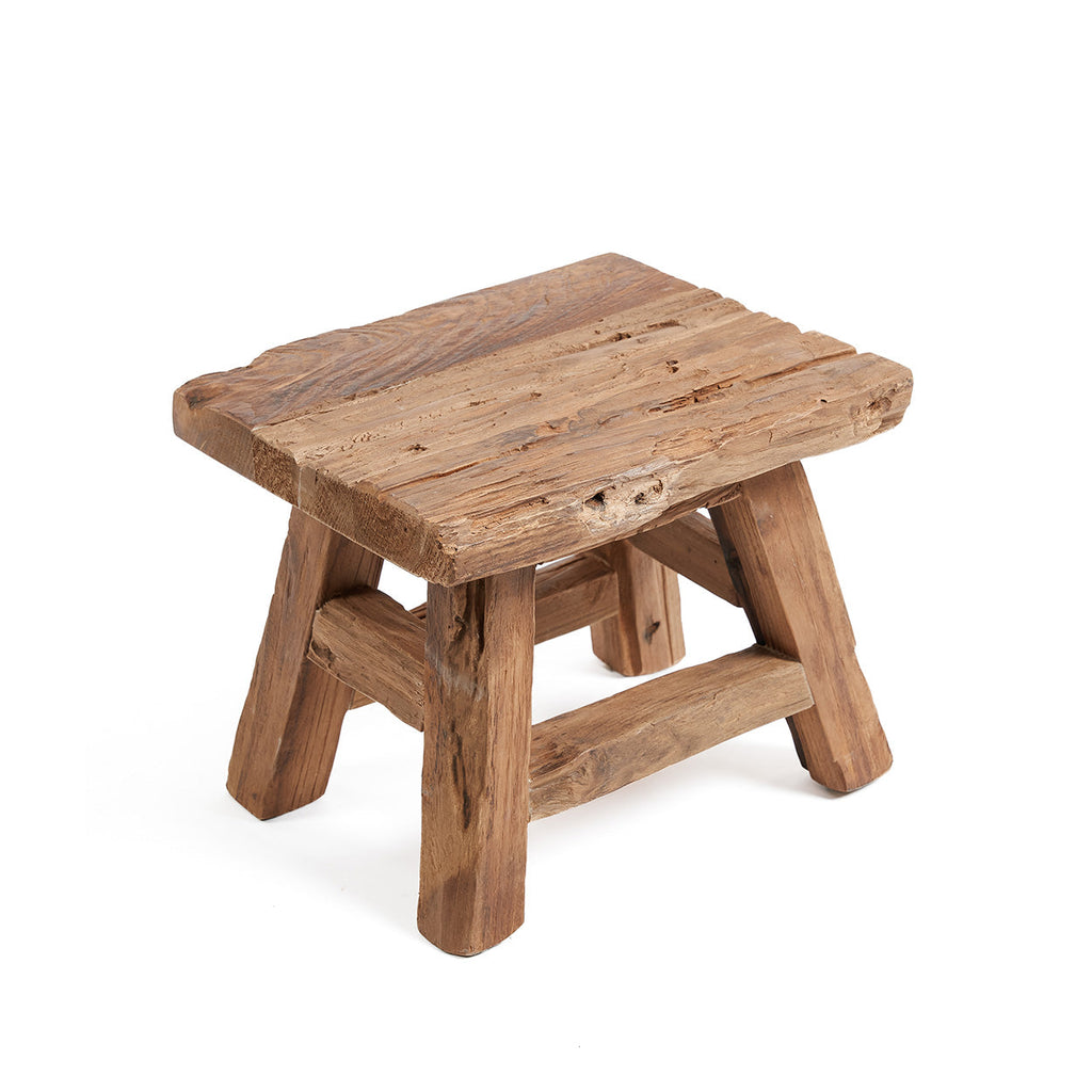 Yoke skammel – genanvendt teak