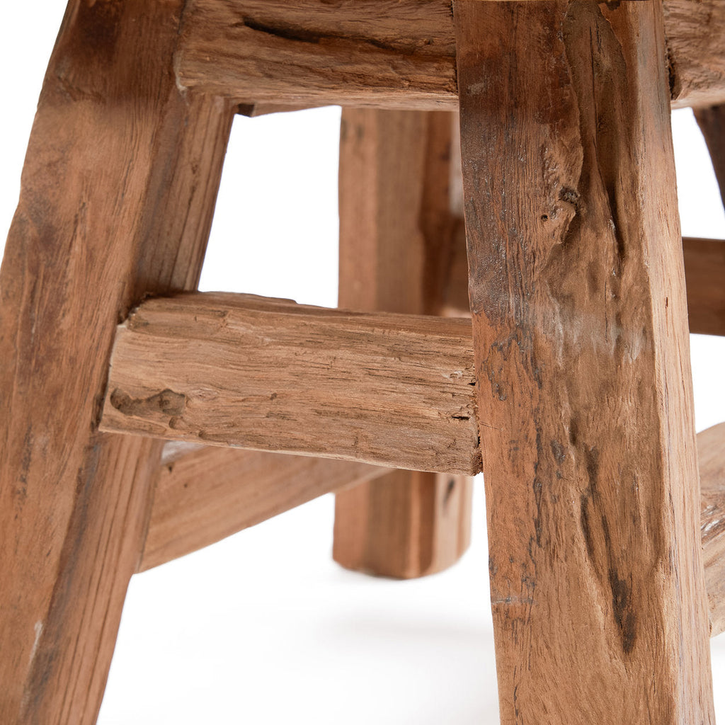 Yoke skammel – genanvendt teak