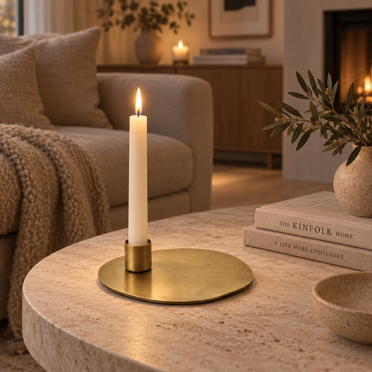 Elio lysestage – guld